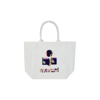 ISABEL MARANT Cotton Tote Bag Shopping Bag Shoulder Bag Handbag Regular Women's White