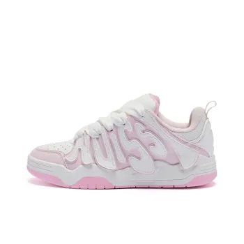 QIAODAN Cushioning Low Top Skateboard Shoes Women's Ice Frost Pink