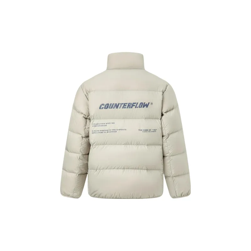 LiNing CF Down Jacket Unisex Rock Ridge Gray-1