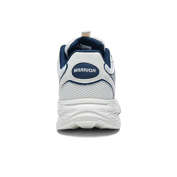 Warrior Durable Lightweight And Breathable Low Top Chunky Sneakers Men's Beige Blue-2