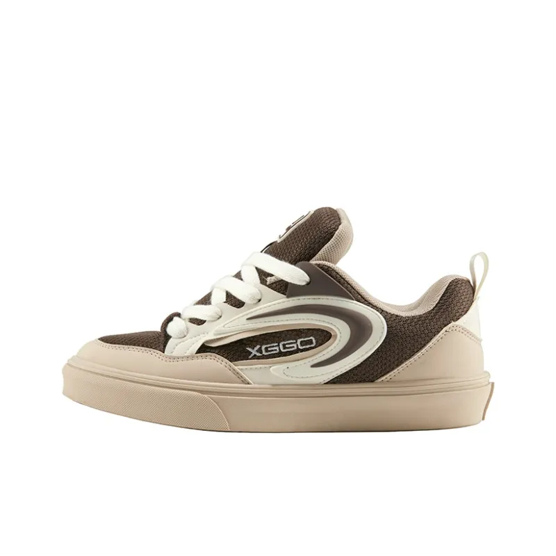 XIANGGUAN XGGO Sports Casual Puffy Shoes Slip-Resistant Breathable Low-Top Skateboard Shoes Unisex-7