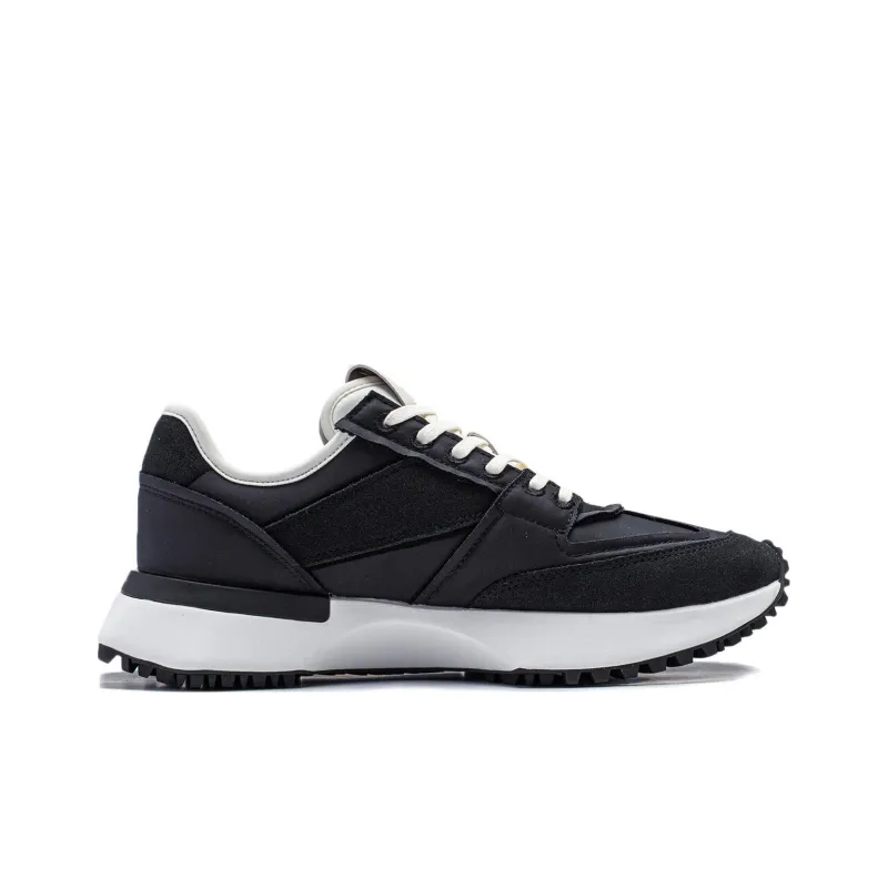 LiNing 001 VNTG Cushioning Breathable Low Top Running Shoes Men's Black-1