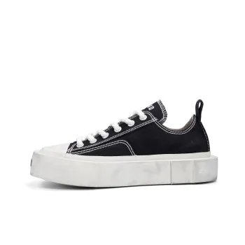 CROOKED CARD Canvas Shoes Unisex Black