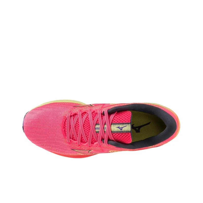 Mizuno Women's Wave Rider 27 'High Vis Pink'-2