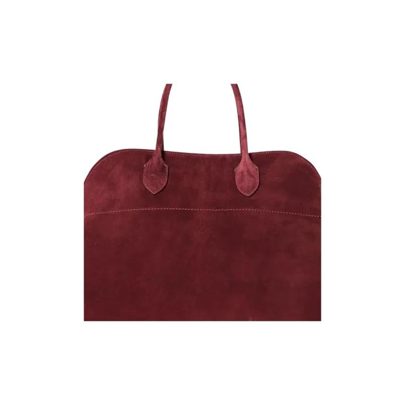 THE ROW Margau Soft Suede Tote Bag Shopping Bag Handbag Regular Women's Red-4