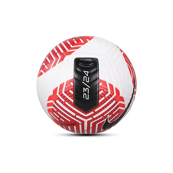 Nike Size 5 Ball Soccer Rubber Machine Stitched Soccer Ball Unisex Red White Black-2