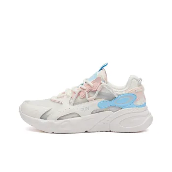361° Dragon Eyes Dragon Eyes Breathable And Lightweight Low Top Running Shoes Women's Feather White/Transparent Pink