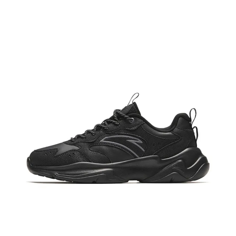 Anta Life Collection Wear Resistant Low Top Casual Shoes Men's Black-0
