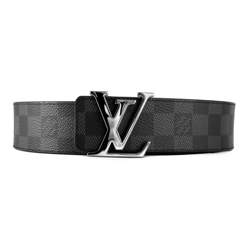 LOUIS VUITTON Lv Initiales Silver Buckle Reversible Belt
