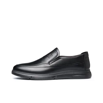 LAORENTOU Men's Casual Shoes Men Low Top Brown