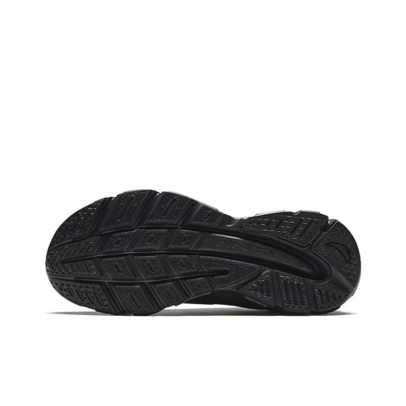 Anta Cushioning Wear-Resistant Low-Top Running Shoes Men's Black-4