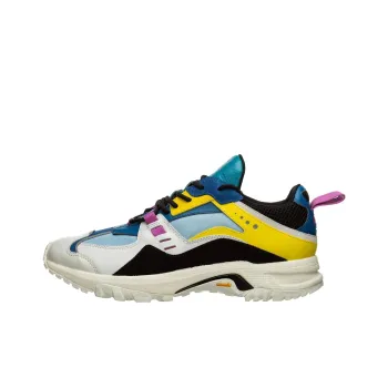 MARCELO BURLON COUNTY OF MILAN Low Top Casual Shoes Men's Blue Yellow Purple