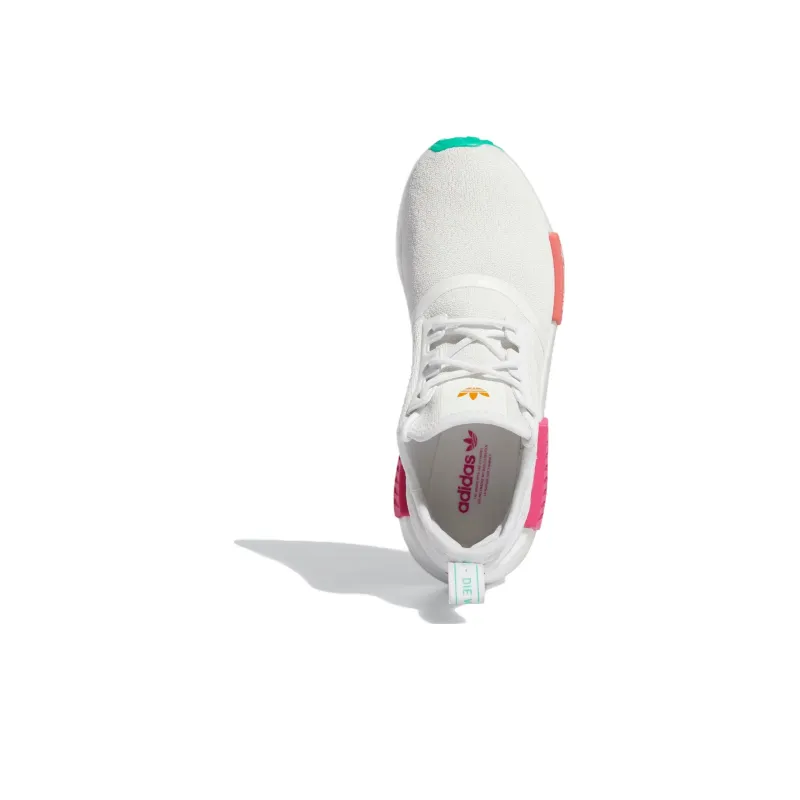 Adidas Nmd R1 White Magenta Green Women's-4