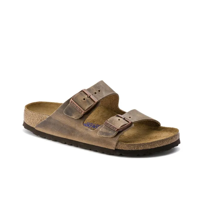 Birkenstock Arizona Soft Footbed Oiled Leather Narrow Fit 'Tobacco Brown'-1