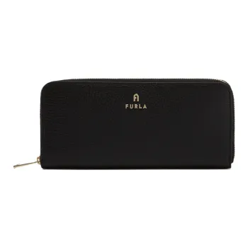 Furla Camelia Logo Plaque Zipped Wallet