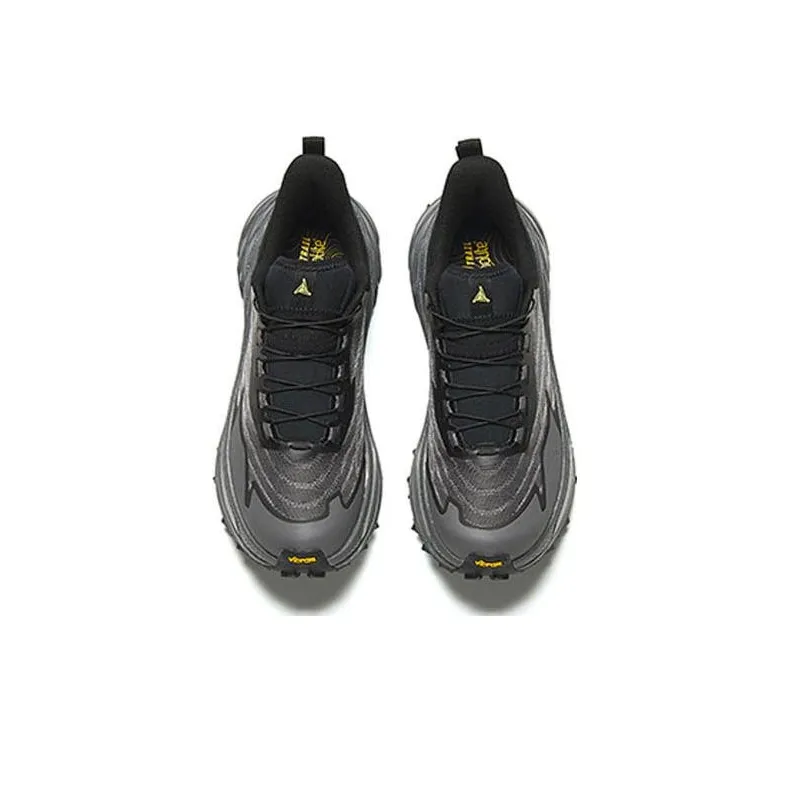Anta Taihang Abrasion Resistant Rebound Low-Top Double-Layer Nitrogen Technology Running Shoes Men's Black Gray-2