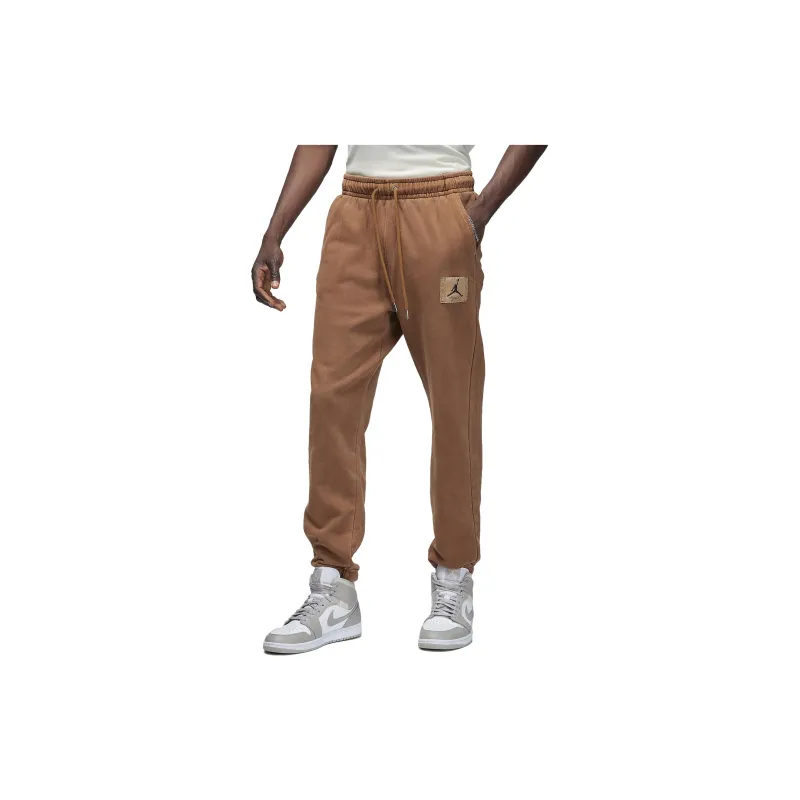 Jordan Essentials Knitted Sweatpants Men Tan-1