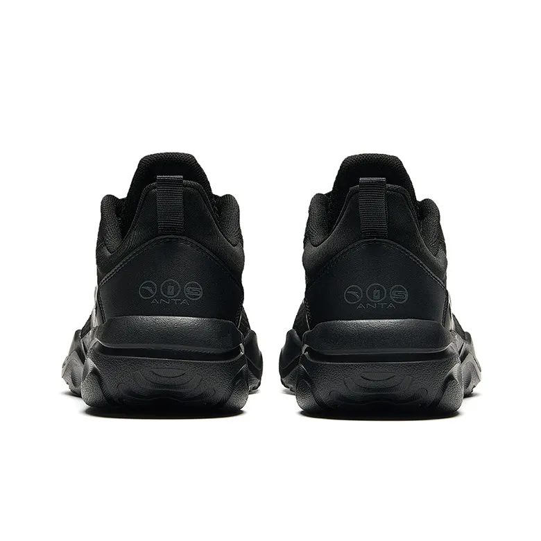 Anta Abrasion Resistant Low Top Training Shoes Women's Black-3