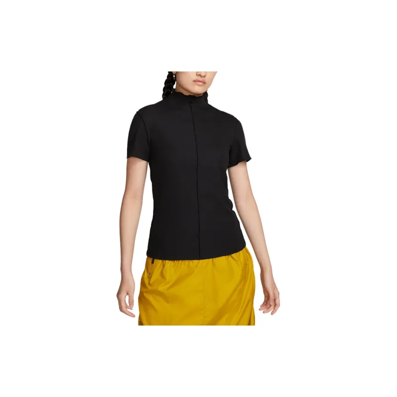 Nike Dri Fit Drop Shoulder Sleeve T Shirt Women's Black-1
