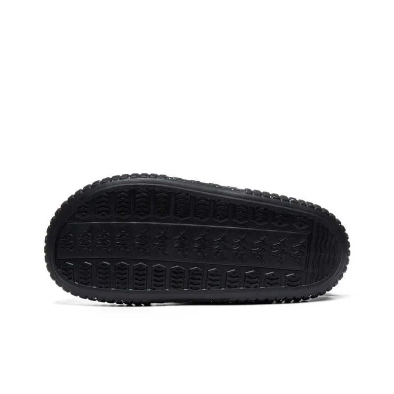 Kappa Warm Wear Resistant Slip Resistant Low Top Casual Shoes Women's Black-5