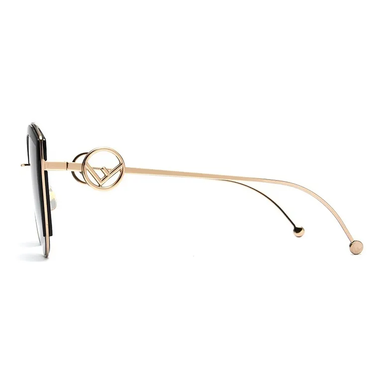 FENDI Plate And Metal Cat Eye Sunglasses Women's Gradient-2