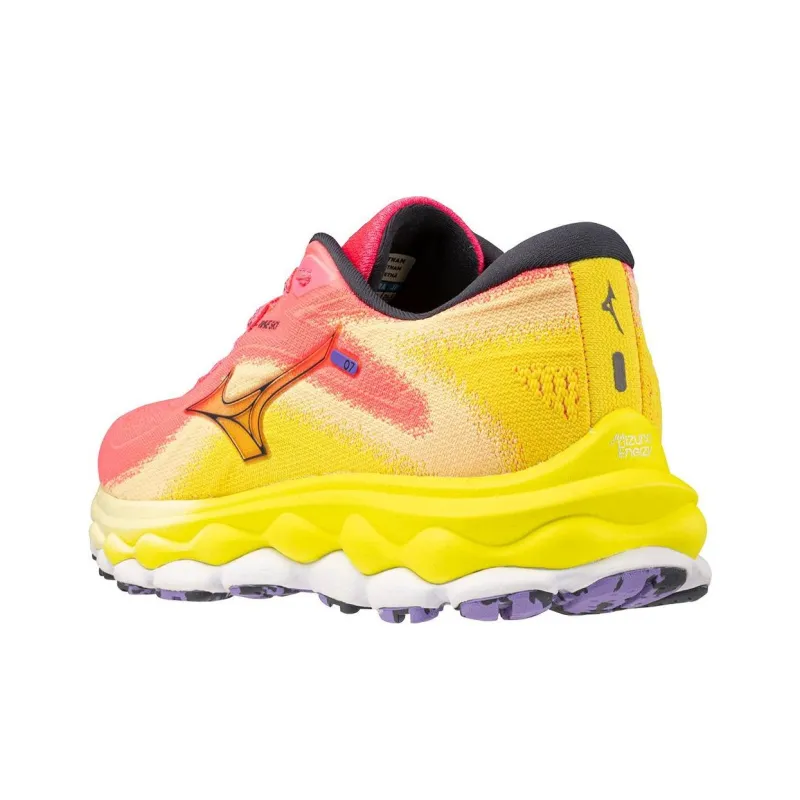 Mizuno Women's Wave Sky 7 'High Vis Pink'-4