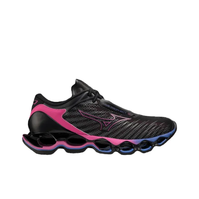 Mizuno Women's Wave Prophecy 12 'Black Oyster'-1
