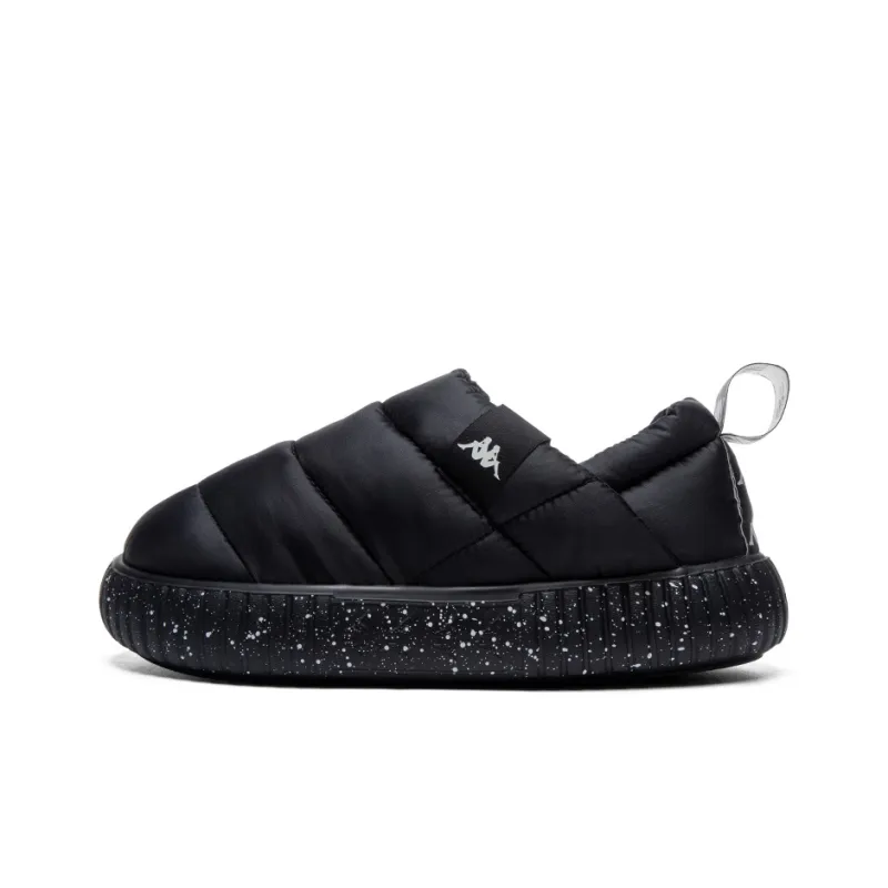 Kappa Warm Wear Resistant Slip Resistant Low Top Casual Shoes Women's Black-0
