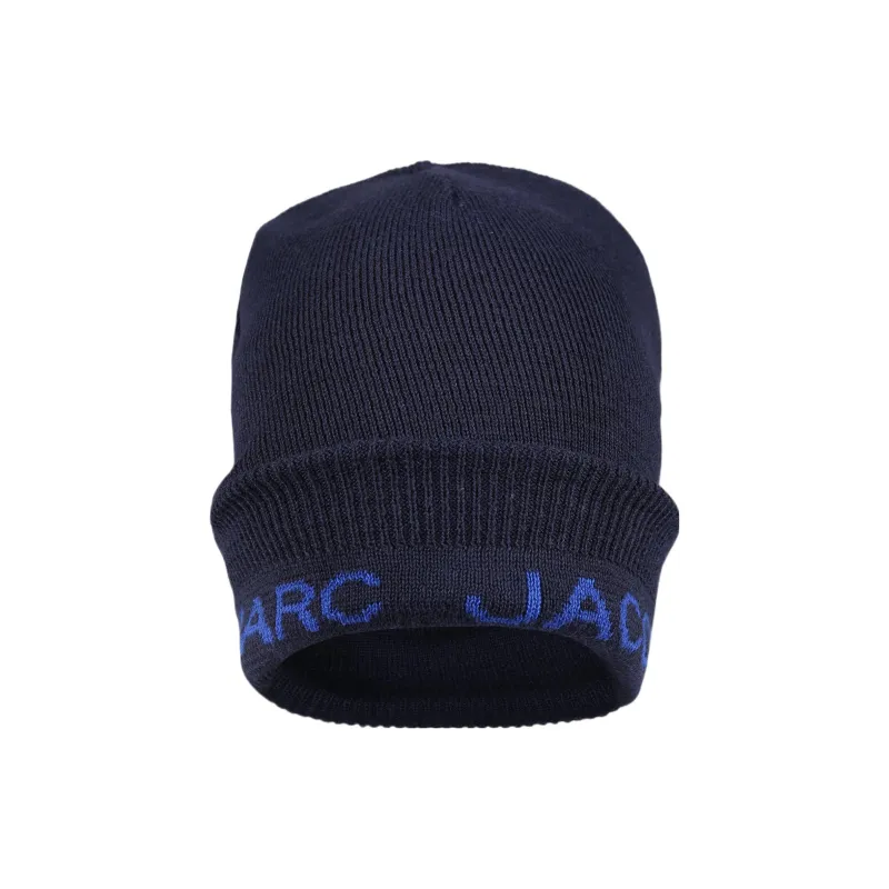 MARC JACOBS Kids Logo print Knitted Beanie Hat-2