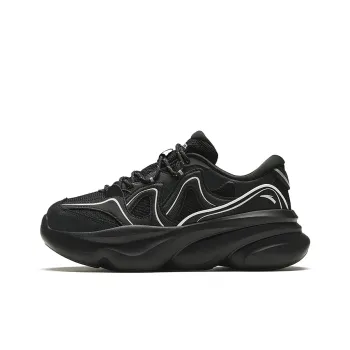 Anta Meowth Abrasion Resistant Low Top Casual Shoes Women's Black