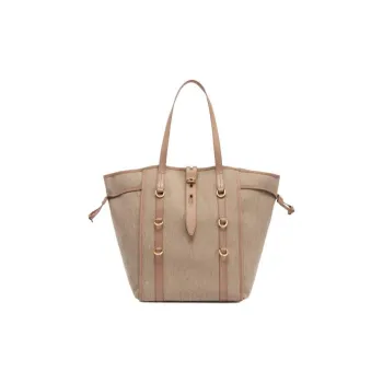 Furla Net Collection Canvas Canvas Bag Tote Bag Shopping Bag Shoulder Bag Handbag Women's Umber
