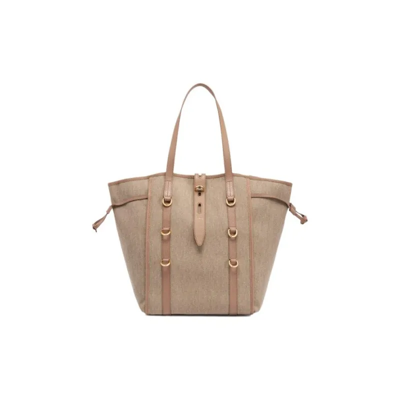 Furla Net Collection Canvas Canvas Bag Tote Bag Shopping Bag Shoulder Bag Handbag Women's Umber-0