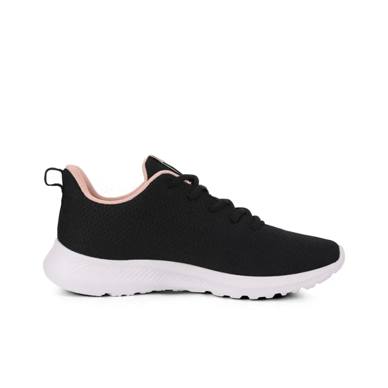QIAODAN Cushioning Anti-Slip And Wear-Resistant Breathable Coverage Low-Top Running Shoes Women's Black Pink-1