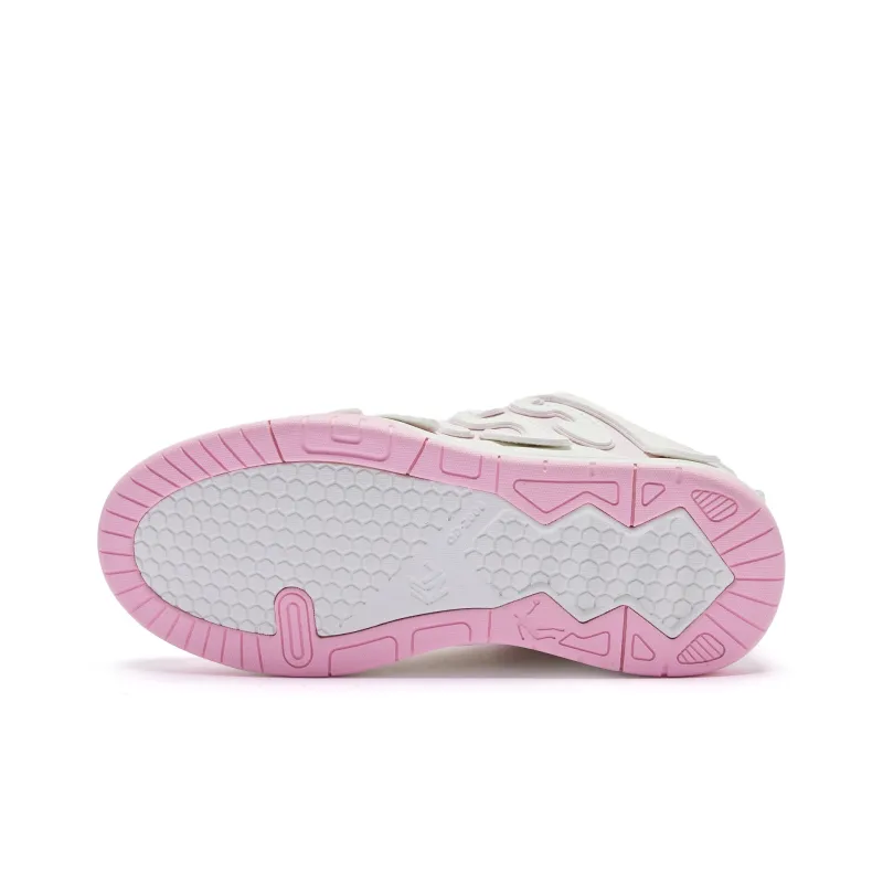 QIAODAN Cushioning Low Top Skateboard Shoes Women's Ice Frost Pink-4