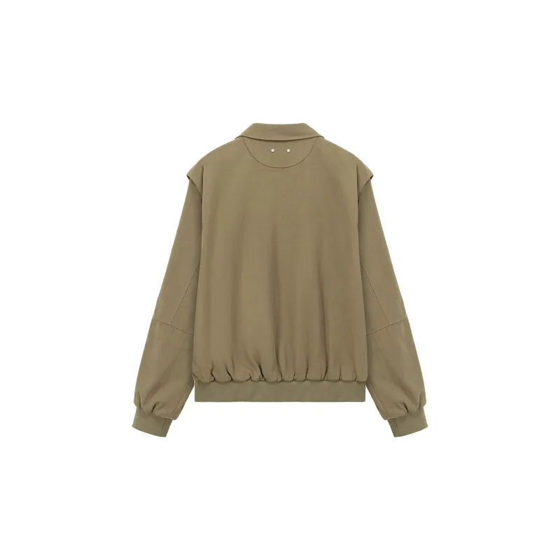 NO ONE ELSE Jacket Unisex Mustard Green-1