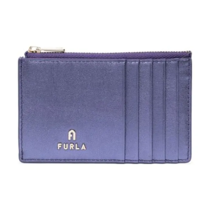 Furla Leather Wallet Women's Dark Purple-0