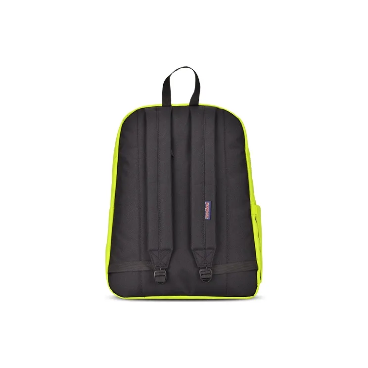 JanSport Polyester With Textile Backpack Medium Size Unisex Neon Green-3