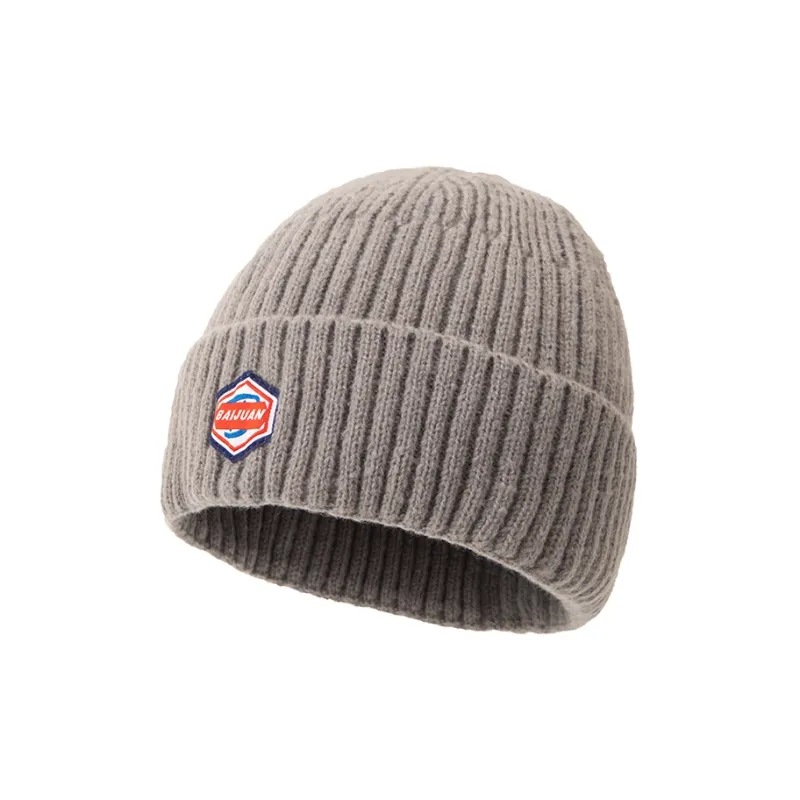 BAIJUAN Acrylic Plush Beanie Unisex-5