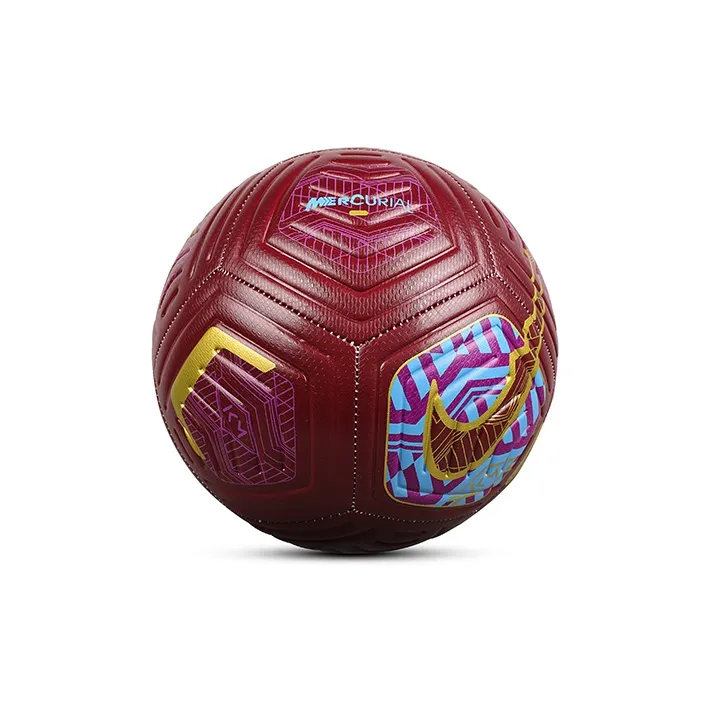 Nike Size 5 Ball Soccer PU Machine Stitched Soccer Ball Unisex Red Yellow-3