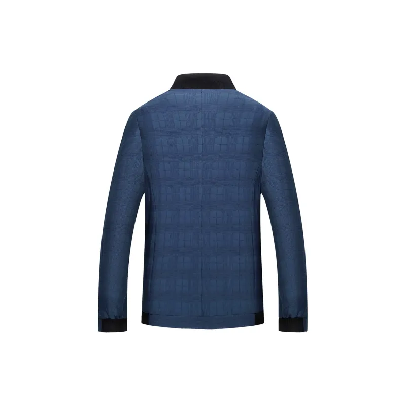 H YXIANG Jackets Men Light Blue-1