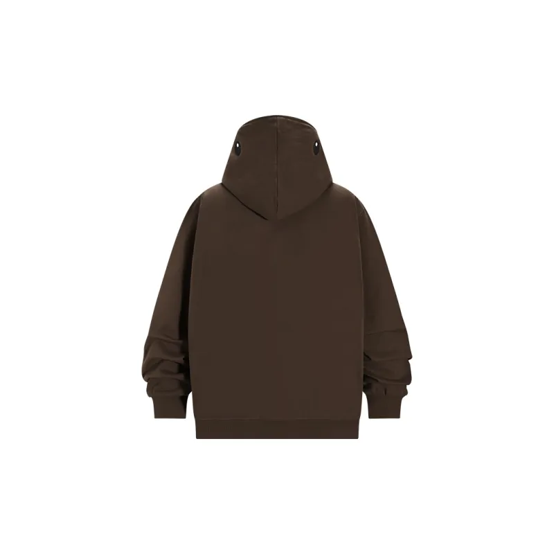 KAKAZZY Sweatshirts Unisex Brown-4