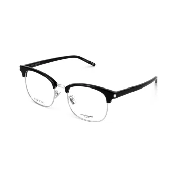 SAINT LAURENT Plate Frame Oval Eyeglass Frames Men's