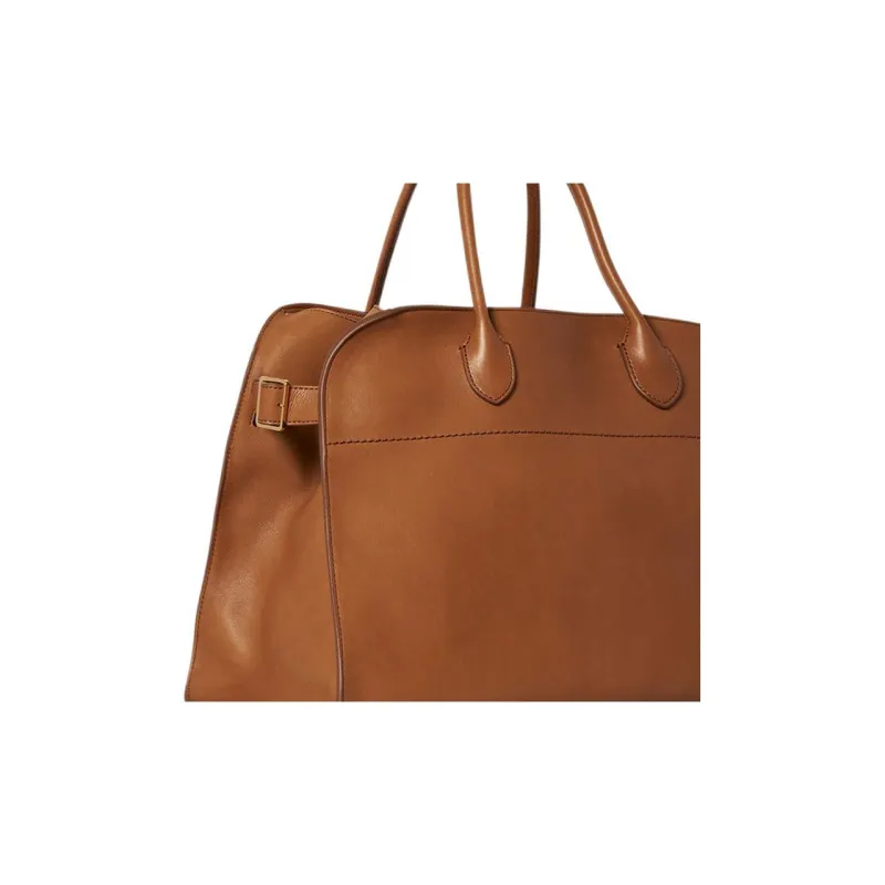 THE ROW Leather Tote Bag, Shopping Bag, Shoulder Bag Regular Women's Orange-4