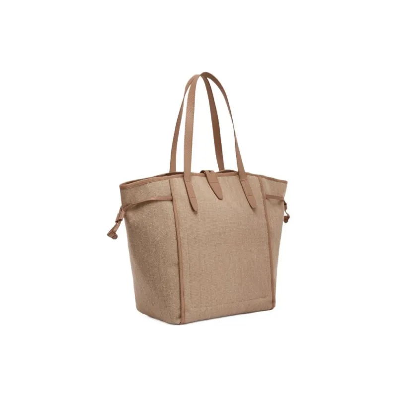 Furla Net Collection Canvas Canvas Bag Tote Bag Shopping Bag Shoulder Bag Handbag Women's Umber-2