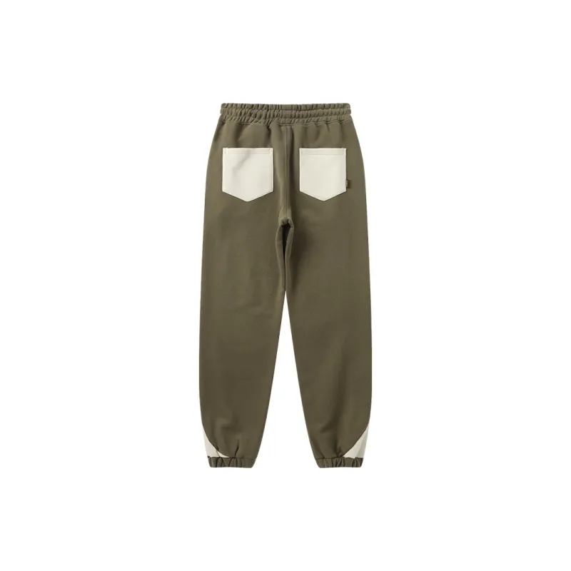 LAMLICKA Knitted Sweatpants Unisex Coffee-1