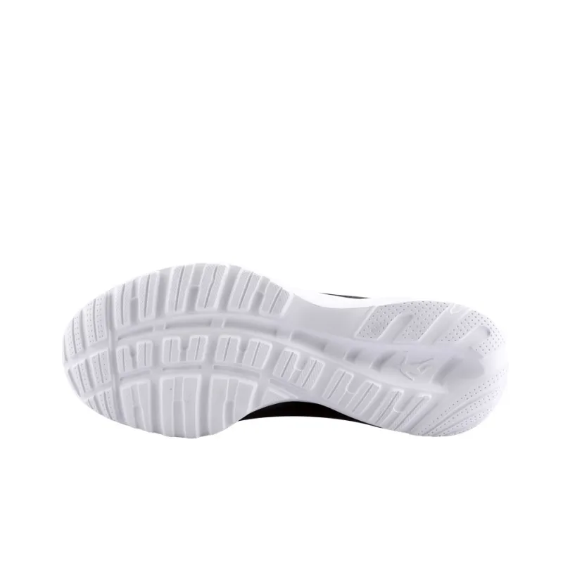 QIAODAN Cushioning Anti Slip And Wear Resistant Low Top Running Shoes Men's Black White-4