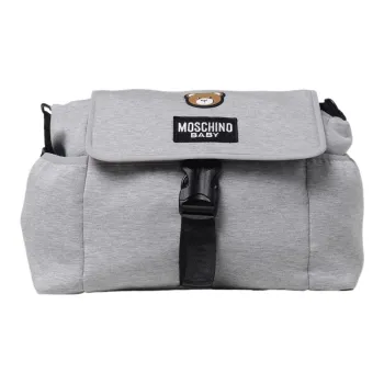 MOSCHINO Cotton And Polyester Blend Diaper Bag Shoulder Bag Kids' Gray