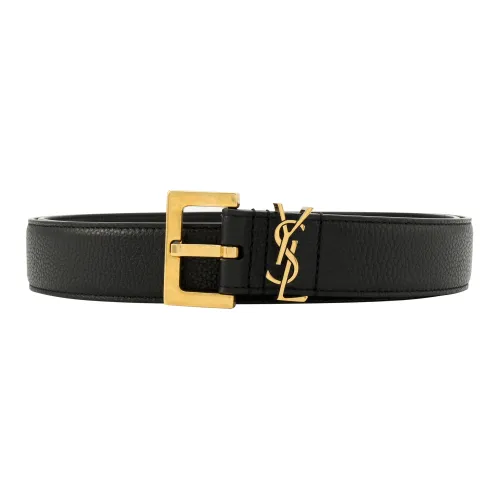 Saint Laurent Monogram Buckled Belt