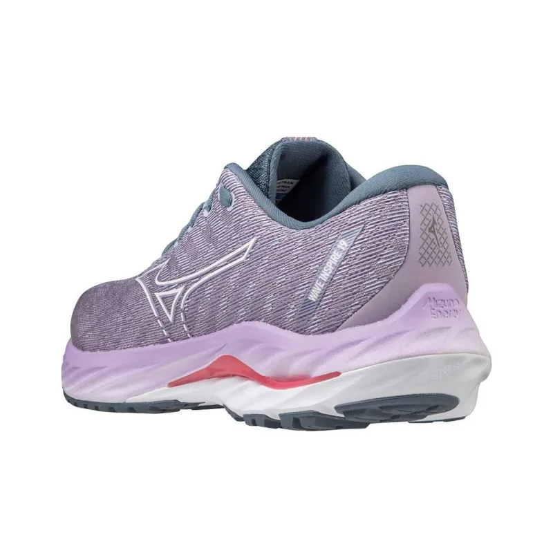 Mizuno Women's Wave Inspire 19 'Wisteria China Blue'-3