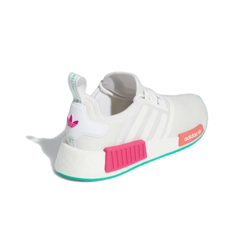 Adidas Nmd R1 White Magenta Green Women's-3